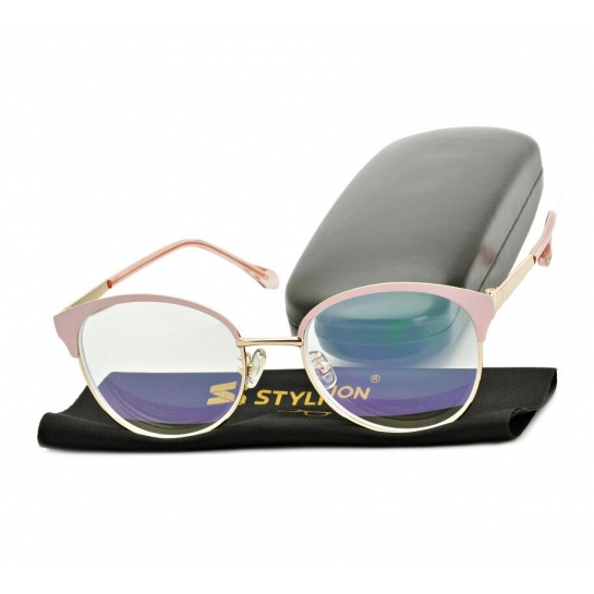 Gotowe okulary Minusy -1.50 damskie korekcyjne z antyrefleksem ST318C